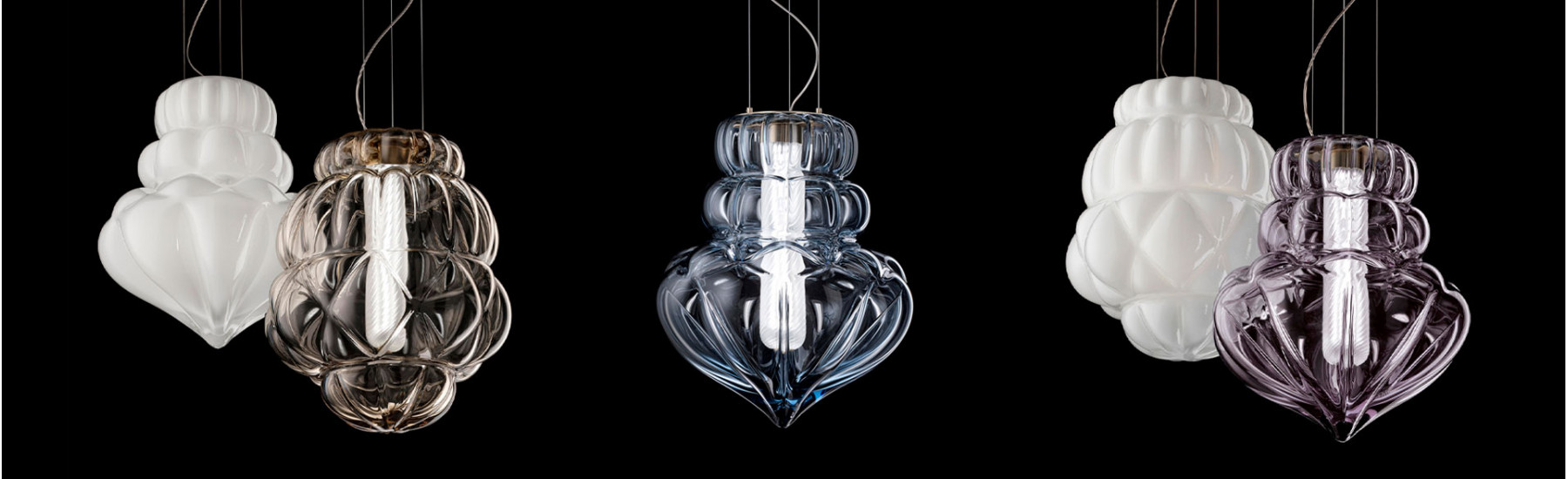 Vallonné, Murano Suspension Lamps