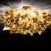 Veli Gold, Silver and Copper Ceiling/Wall Lamp