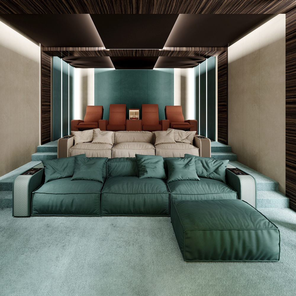Pidgin Optimisme Auto Exclusive Italian Onassis Home Cinema Sofa - Italian Designer & Luxury Home  Cinema Furniture at Cassoni