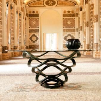 Neolitico Glass Table