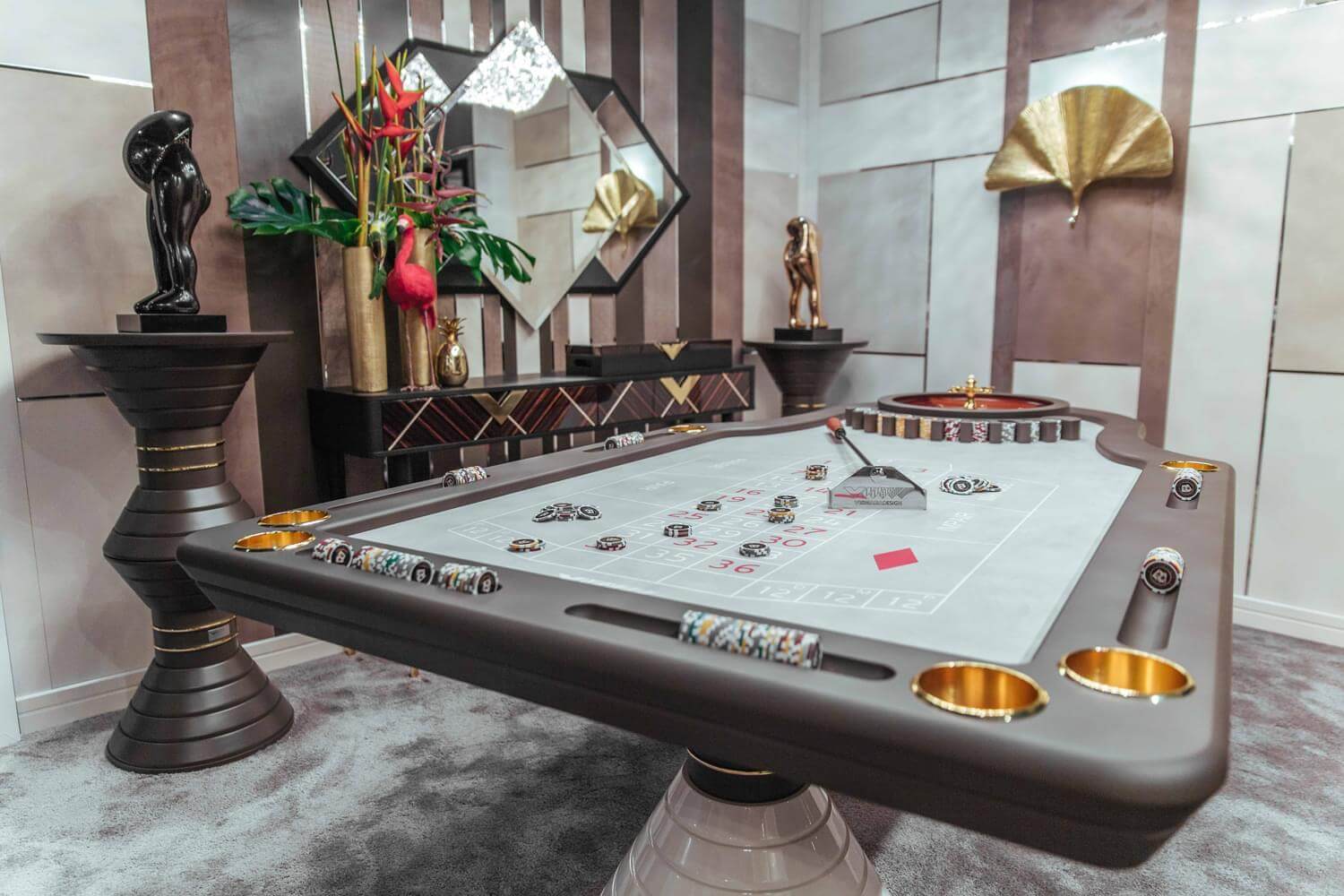 Versatile Montecarlo Roulette Table - Italian Designer & Luxury Game ...