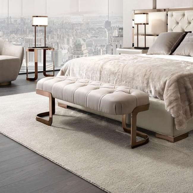 Refined Coco Bench Italian Designer Luxury Furniture at Cassoni