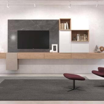 Exceptional Presotto Clarke lounge chair with deep red-purple textile and matt black varnished metal swivel base
