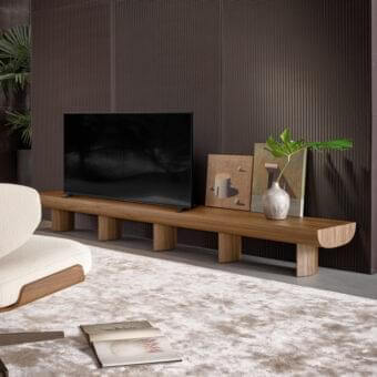 Sculptural TV Stand