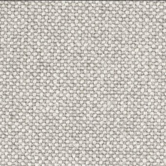 Heathered gray woven fabric texture with repeating circular nodes, creating a nubby surface and consistent matte finish.