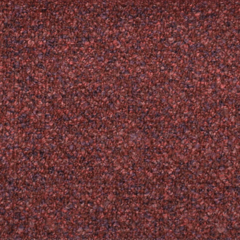Burgundy crushed velvet texture with mottled color variations and granular detail, displaying a dense, uniform surface and subtle purplish-brown flecks.