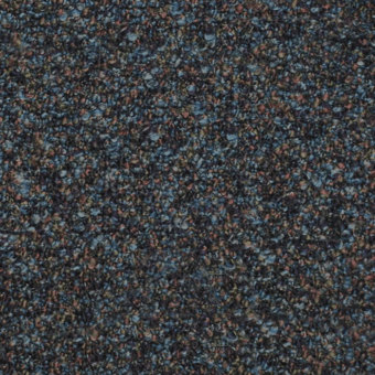 Speckled texture sample with dark blue and reddish-brown tones, granular composition of small particles, dense mottled surface, even lighting.