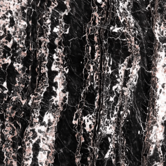 Portoro Imperiale marble texture with black background and irregular cream, gold, and brown veins in a polished, dynamic pattern.
