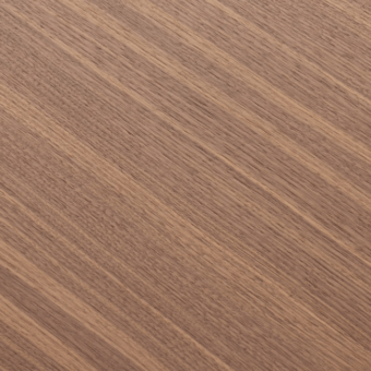 Canaletto walnut wood texture with diagonal grain, medium-brown tone, and matte finish displaying natural color variation and smooth surface.