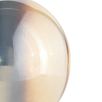 Luxury Reflex Bulles XL suspension lamp with hand-blown borosilicate glass spheres and a stunning light filter finish