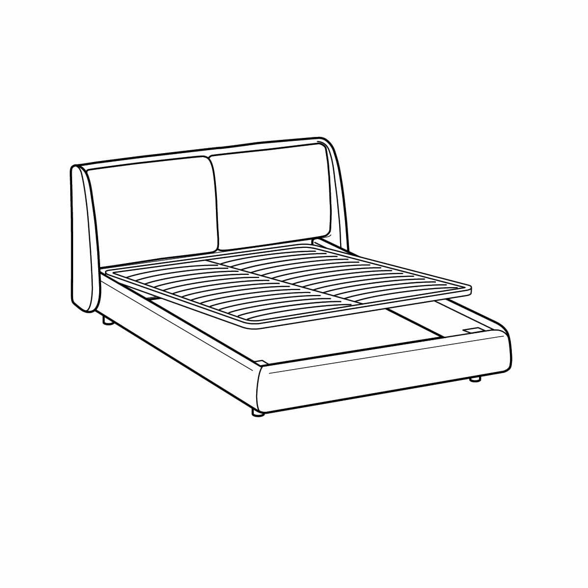 Bend Bed by Ditre Italia | Cassoni