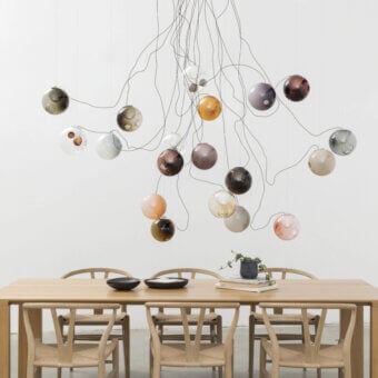 28 Sculptural Cable Suspension Lamp - Medium