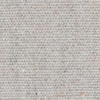 Grey canvas fabric texture displaying a dense, even weave with heathered tonal variations and subtle beige/yellow flecks; matte finish.
