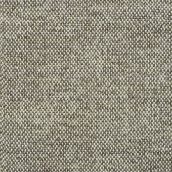 Heathered gray textile with dense, irregular weave and nubby texture; subtle beige and charcoal tonal variations create a complex fabric pattern.