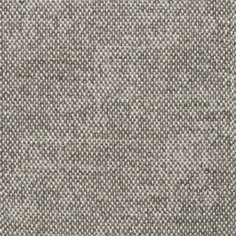 Woven textile with a muted gray heathered pattern, exhibiting a dense diagonal grid structure and a matte, speckled surface texture.