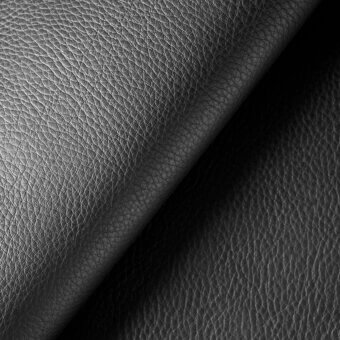 Dark brown leather texture, 3ma seppia, displays a pebble grain pattern with a diagonal crease, emphasizing flexibility and matte finish.