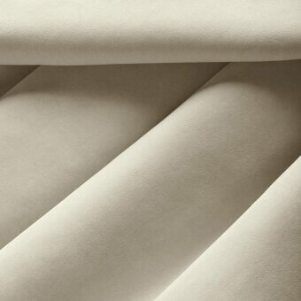 Neutral beige folded fabric panels, smooth matte textile with subtle texture, dynamic angular composition and soft shadows.