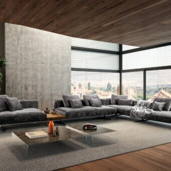 Air Soft Sectional - Metal Legs