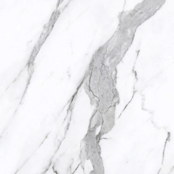 Michelangelo marble texture with white background and diagonal grey-silver veining, displaying polished, fractured, swirling patterns.
