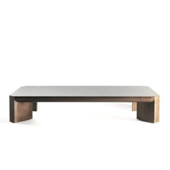 Exceptional Bellavista Copper Coffee Table with Italian poplar block-board cladded in copper and hand-applied Black Patina finish