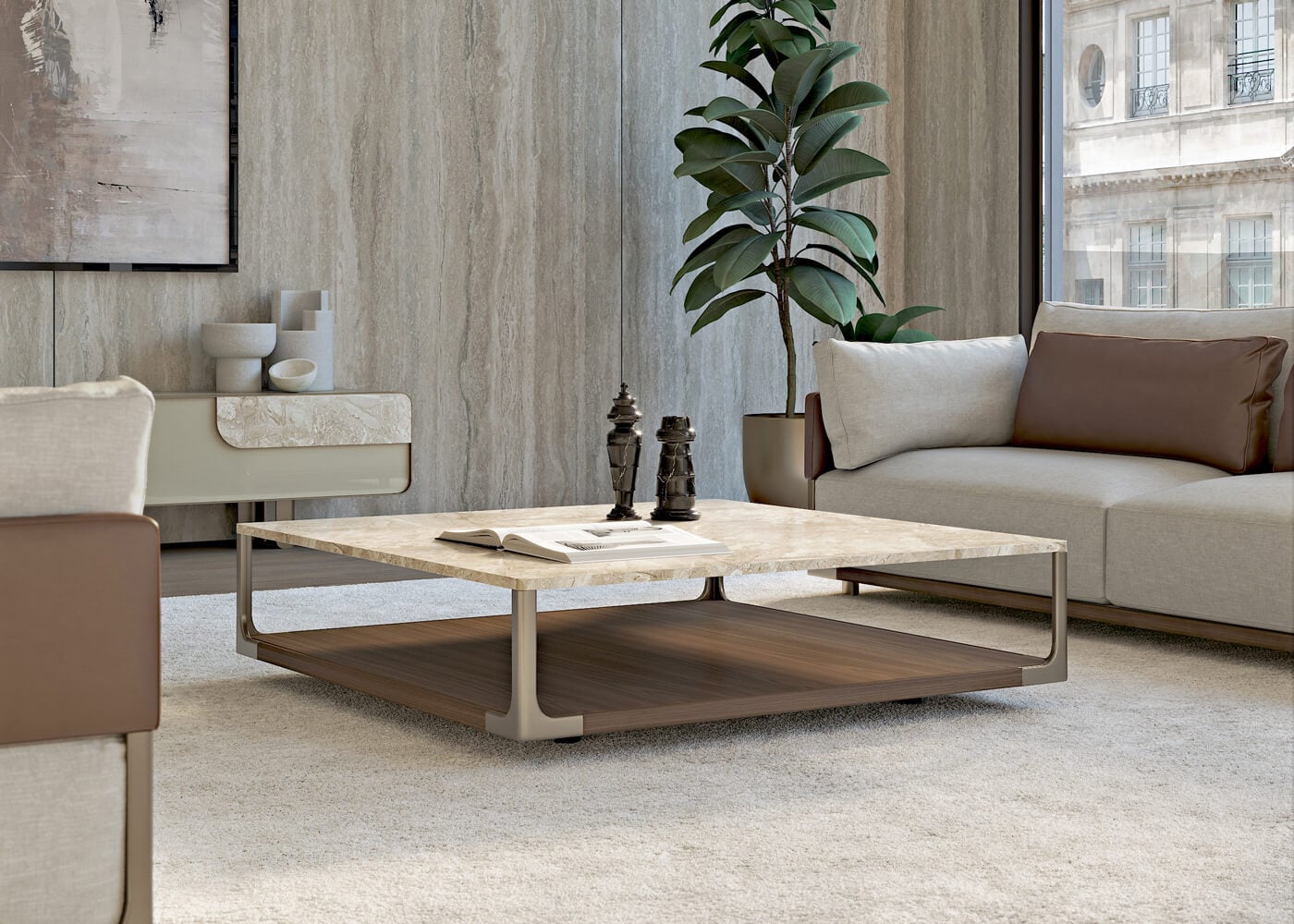Refined Drum Coffee Table Italian Designer & Luxury Furniture at Cassoni