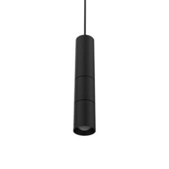 Distinguished Nemo Lighting suspension lamp with sleek black metal and matte finish for adjustable spot lighting