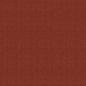 Terracotta fabric swatch displaying a dense, uniform weave with subtle tonal variations and a matte, slightly rough texture.