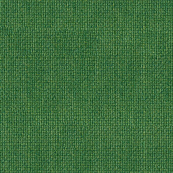 Green woven fabric swatch displaying a dense, uniform texture with visible threads and subtle heathering in a saturated medium-green hue.