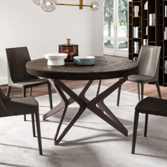 Big Round Extendable Table