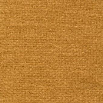 Mustard yellow fabric swatch, tightly woven linen texture, subtle irregular surface, matte finish, label reads “r746 col.20”.