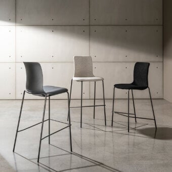 Sovet Italia Olly Stool - High Backrest