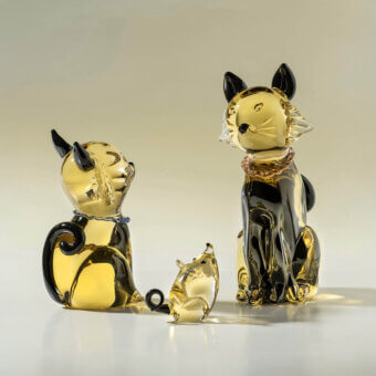 Royal Cats & Royal Mouse Decorative Sculpture
