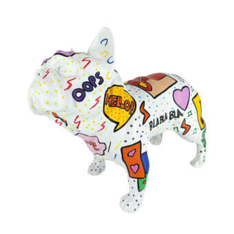 French Bulldog - White Pat-Pop