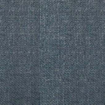 Textile sample 1105 petrol, vertical rib weave, muted blue-gray color, matte finish, dense and uniform texture, diffused lighting.