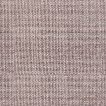 Textured fabric in dusty rose, displaying a dense grid pattern with heathered gray and beige tones, matte finish.