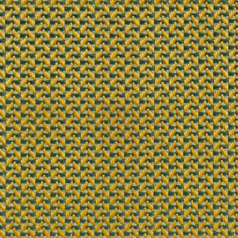 Golden yellow and olive green woven textile pattern with a dense, rectangular looped construction and matte finish; uniform grid layout.