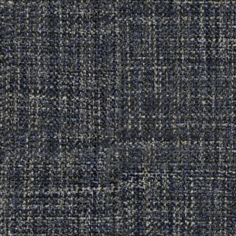 Prussian blue textile sample displaying a dense, irregular weave with heathered gray and off-white threads; labeled “1164 prusse”.