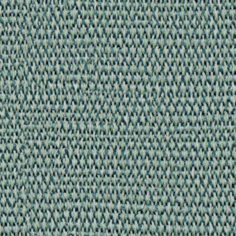 Sage green textile sample with dense plain weave, speckled pattern, and nubby texture; label reads "1170 caraibes".
