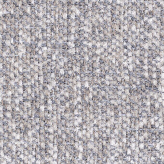 Heathered textile with muted gray and beige interwoven in a dense, structured weave displaying a subtle three-dimensional, matte finish.