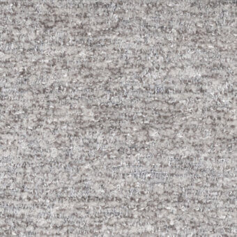 Gray looped pile fabric texture with heathered effect and horizontal striations, displaying a soft, matte finish suitable for upholstery.