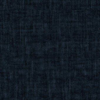 Prussian blue textile sample displaying a woven, matte texture with vertical striations and tonal variations across a consistent, natural fiber.