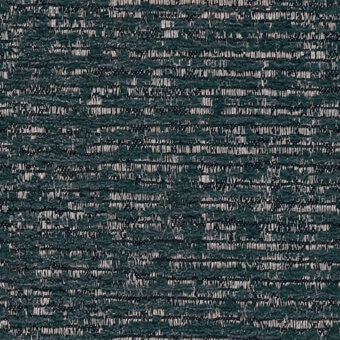 Teal woven fabric swatch, “bleu canard” color, dense horizontal and vertical thread pattern with matte finish and subtle tonal variations.