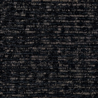 Woven fabric swatch, dark gray and taupe, dense irregular texture with vertical lines and rectangular shapes, matte finish, studio presentation.