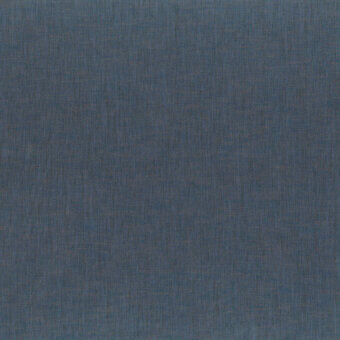 Deep indigo fabric swatch displaying a tight, linear weave and matte texture, with subtle tonal variations suggesting a natural fiber composition.