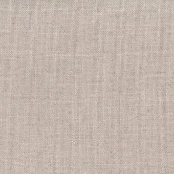 Neutral woven fabric sample with a light beige tone and subtle grid pattern, displaying a matte, slightly rough texture.