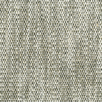 Textured fabric sample, off-white and olive green, dense irregular weave with speckled granular appearance, code 5422 argile.