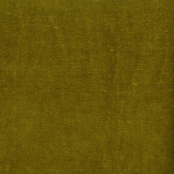 Olive-green fabric swatch with woven texture, matte finish, and slight tonal variations; identified as “5438 muschio.”