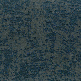Textured fabric sample, teal and gray mottled weave, irregular surface topography, solid color with varied treatment, product 5445 blu.