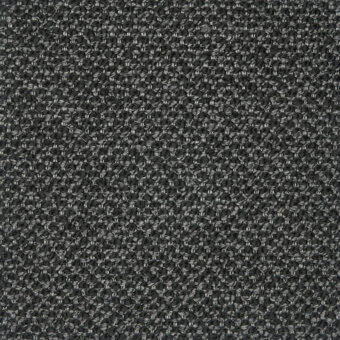 Dark gray textured fabric with a dense, repeating node pattern and heathered tonal variations, displaying a structured, durable weave.
