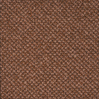 Brown granular texture with mottled beige and reddish tones, densely packed irregular elements resembling coarse woven fabric, neutral studio lighting.